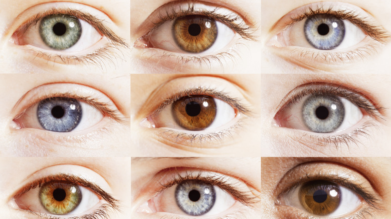 Extreme close up of digital composite of eyes
